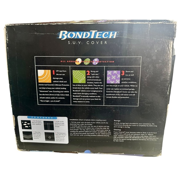 Coverite Bondtech X-Large SUV Car Cover Up to 189" 14-22‎ Jeep Cherokee - Size H - Picture 7 of 10